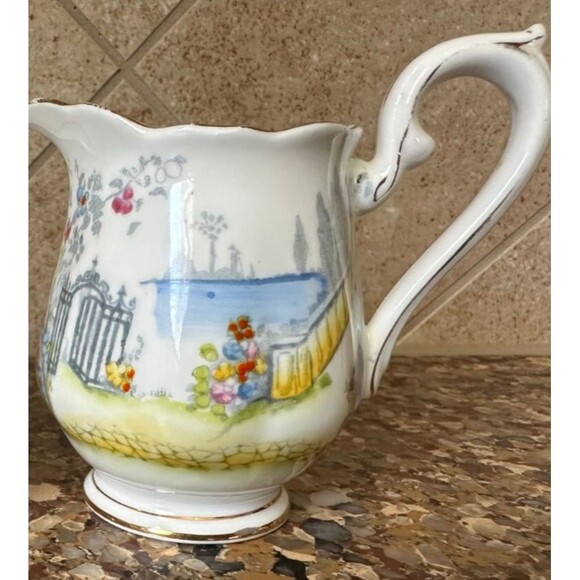 Royal Albert Bone China Open Sugar and Creamer Bowls England Rosedale 7224 - Picture 3 of 4